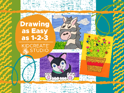 Kidcreate Studio - San Antonio. After School - Drawing as Easy as 1-2-3 Weekly Class (5-12 Years)